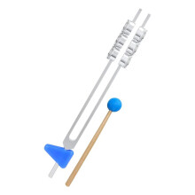 Hammer-Vibrations-Stimmgabel, 32 Hz Stimmgabel Aus Aluminiumlegierung mit Hammer-Diagnose-Therapie-Gesundheitspflege-Tool
