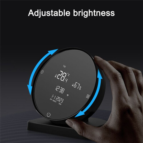 Tuya WIFI USB Rechargeable Temperature and Humidity Detector Home Baby's Room Hygrometer LCD Display IR Controller 1