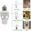2PCS E27 Motion Sensor Light  100-240V Motion Detector Base Lamp Holder with Light Control   Bulb Socket 5