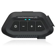 Lx2 Bluetooth5.0 Zestaw SłUchawkowy do Kasku Bezprzewodowe PołąCzenie w Trybie GłOśNomóWiąCym Motocyklowy Wodoodporny Zestaw SłUchawkowy