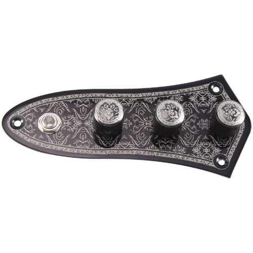 3 Jazz JB Bass Loaded Wired Control Plate för Basgitarrdelar JB-03 1