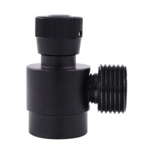 Adattatore di Ricarica per Bombola di CO2, Regolatore per Bombola di Gas Autoprodotto Adattatore da M10X1 a W21.8-14 per Argon, CO2, Gas Misto, Nero