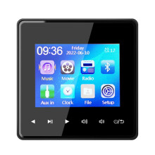 Home New 2.8 HD Screen Wall Amplifier Music Center Sound System TV Tablet Digital Stereo FM(Black)