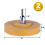 Removedor de Adesivo de Roda de Borracha Removedor de Decalque com Adaptador 2 Pacotes Roda de Borracha de 4 Polegadas para Broca Remove Vinil de 6