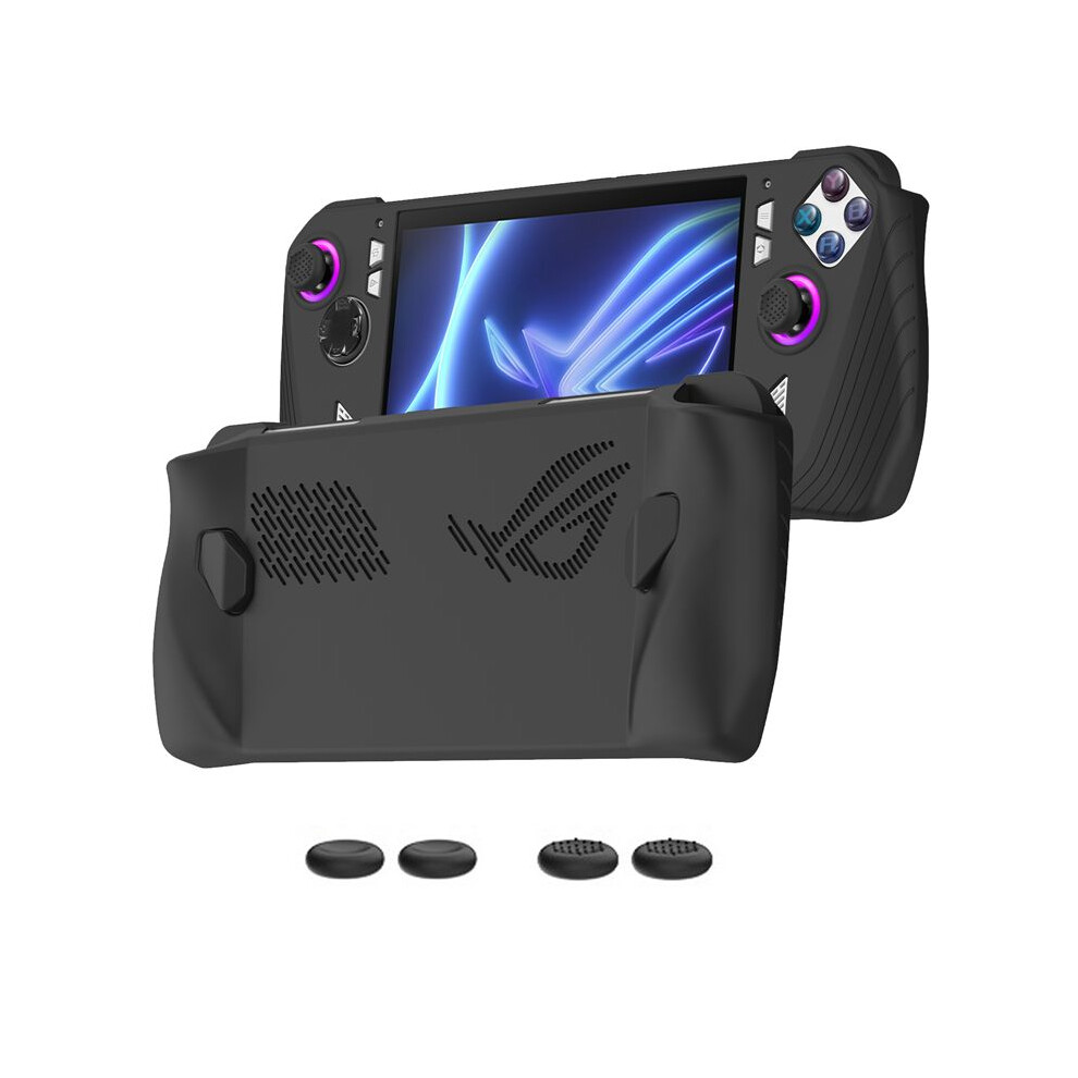 For Ally Handheld Game Console All-Inclusive Silicone Protective Case Handheld Anti-Drop Protective Case, Black 6033393006933