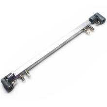 Dubbele Kick Drum Pedaal Aandrijfas Stalen Bass Drum Pedaal Verbindingsarm, Zilver