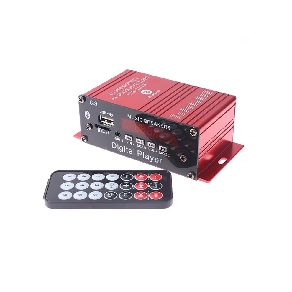 G8 Car 12V 200W 2 Channel Digital Power Amplifier Stereo Aux Fm Mp3 With Remote Control 6032819491483