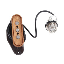 HöLzerner Lochdurchmesser 6,35 mm 3-Saitiger Gitarren-Tonabnehmer, E-Gitarren-Tonabnehmer, Gitarren-Ersatzteile