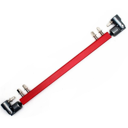 Double Kick Drum Pedal Drivaxel StåL Bas Drum Pedal Linkage Connector Arm ,RöD 1