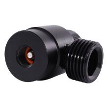 CO2 Cylinder Refill Adapter, Self-Made Gas Cylinder Regulator M10X1 to W21.8-14 Adapter for Argon,CO2,Mixed Gas,Black