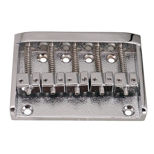 Ett Set 5-Strängars Basbrygga för Basgitarr Sadel Gitarrtillbehör Delar Musikinstrument Silver 2