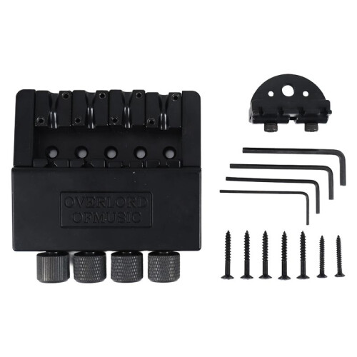 1 Set 4-Strängad Huvudlös Basgitarrbrosystem Elektrisk Basdel för Huvudlös Elektrisk Basbyte