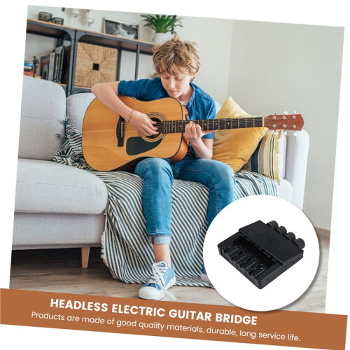 1 Set 4-Strängad Huvudlös Basgitarrbrosystem Elektrisk Basdel för Huvudlös Elektrisk Basbyte 2