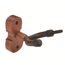 New Wall Mount Violin Hanger Hook with Bow Holder for Home & Studio(Mahogany)