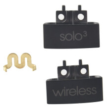 Hinge Replacement Headband Connector Hinge Clip Cover for Solo 3 Wireless A1796 -Ear Headphones Matte Black
