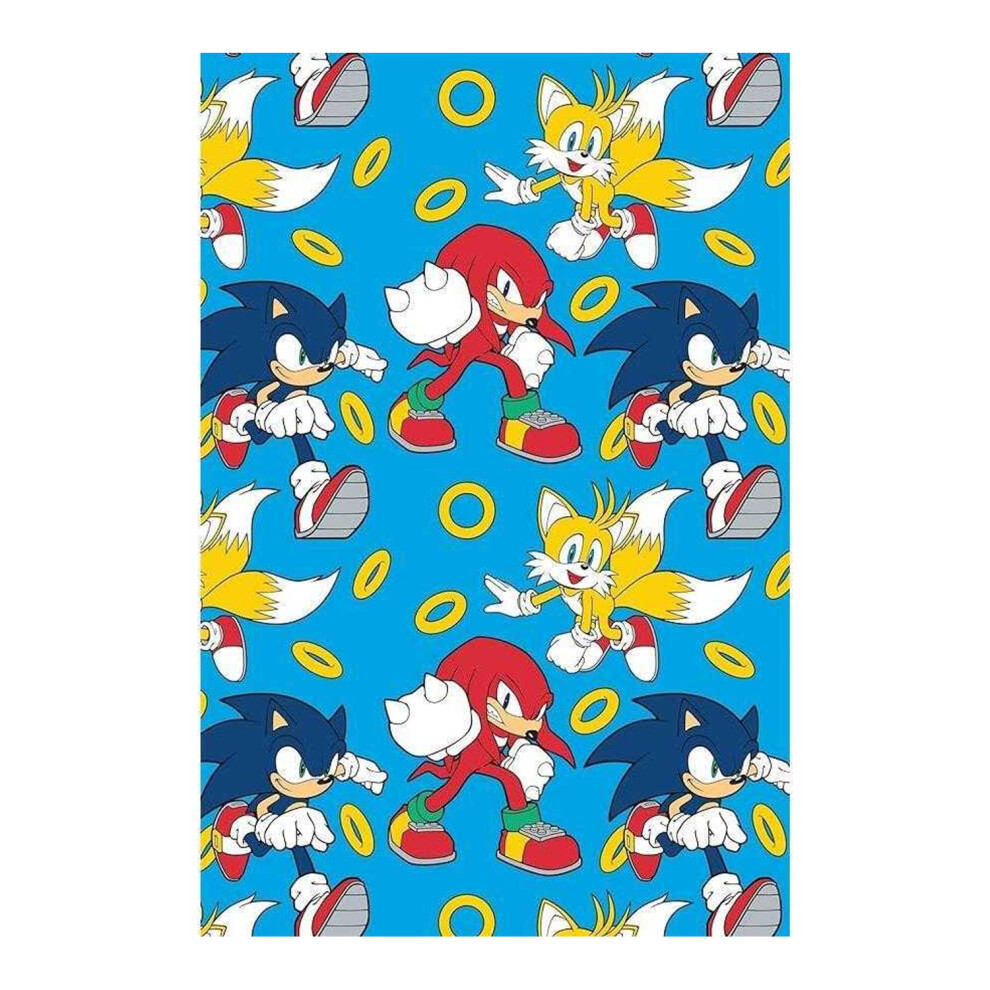 Sonic The Hedgehog Fleece Speed Blanket Multicoloured
