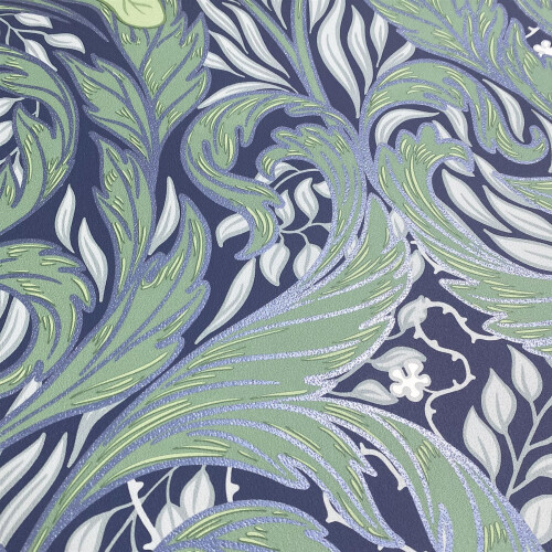 Muriva (One Size, Blue) Muriva Vale Leaf Wallpaper