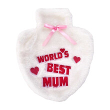 K Collection World's Best Mum 1L Hot Water Bottle Cover