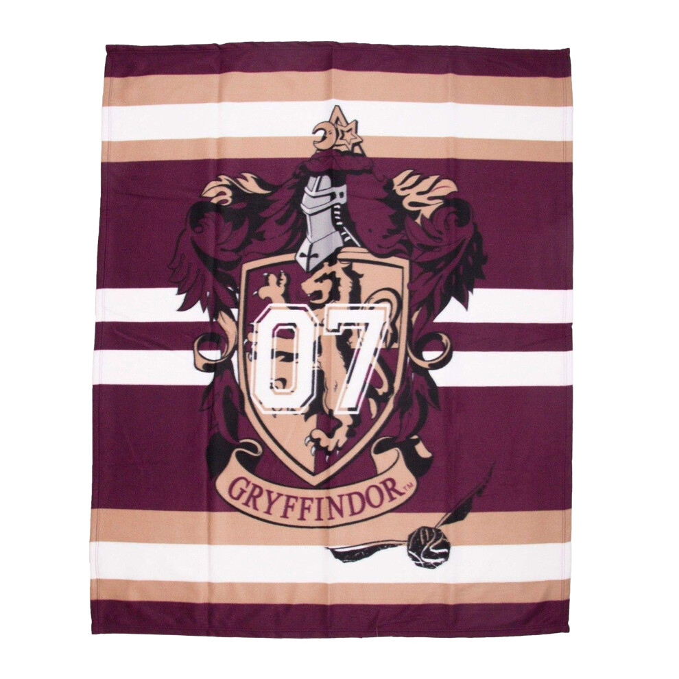 Harry Potter Fleece Gryffindor Blanket Brown
