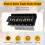 Licensierad Gitarr Tremolo Bridge System Set för  Stratocaster Squier Elektrisk Gitarrbyte, Svart 7