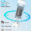 Book Light with Timer USB Rechargeable Reading Light Clip- Read Lamp Bookmark Night Light Book Lamp 5 Brightness-Milky 9
