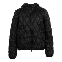 (XL, Black) Diesel Mens Quilted Hooded Padded Jacket