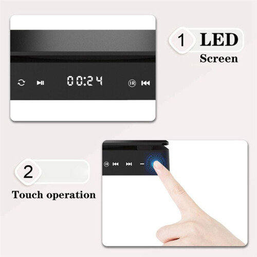 DVD Player Portátil Compatível com para  com Saída AV e CD Player com Saída Óptica Sem Região, Compatível com para USB e Plugue Do Reino Unido 2
