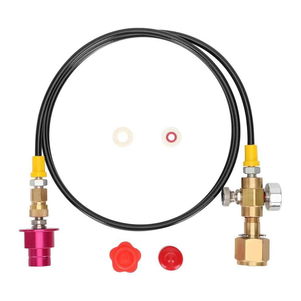 Soda Machine Co2 Adapter Quick Connector Adapter Hose For Terra Duo Art Gaia Aqua Fizz Series (60Inch) For Cga320 Valve 4713122448938