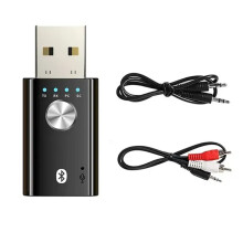 4 in 1 5.1 Audio Receiver Transmitter Stereo USB Dongle 3.5mm 3.5 AUX for RCA Wireless Adapter for Car Kit