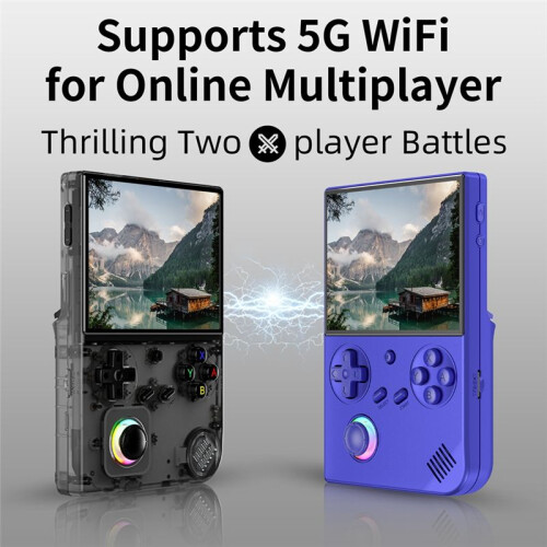 RG40XXV Retro Handheld Game Console 128G 8000+ Jogos 64 Bit Linux 4.0 Polegadas Tela IPS WIFI RGB Joystick A 2