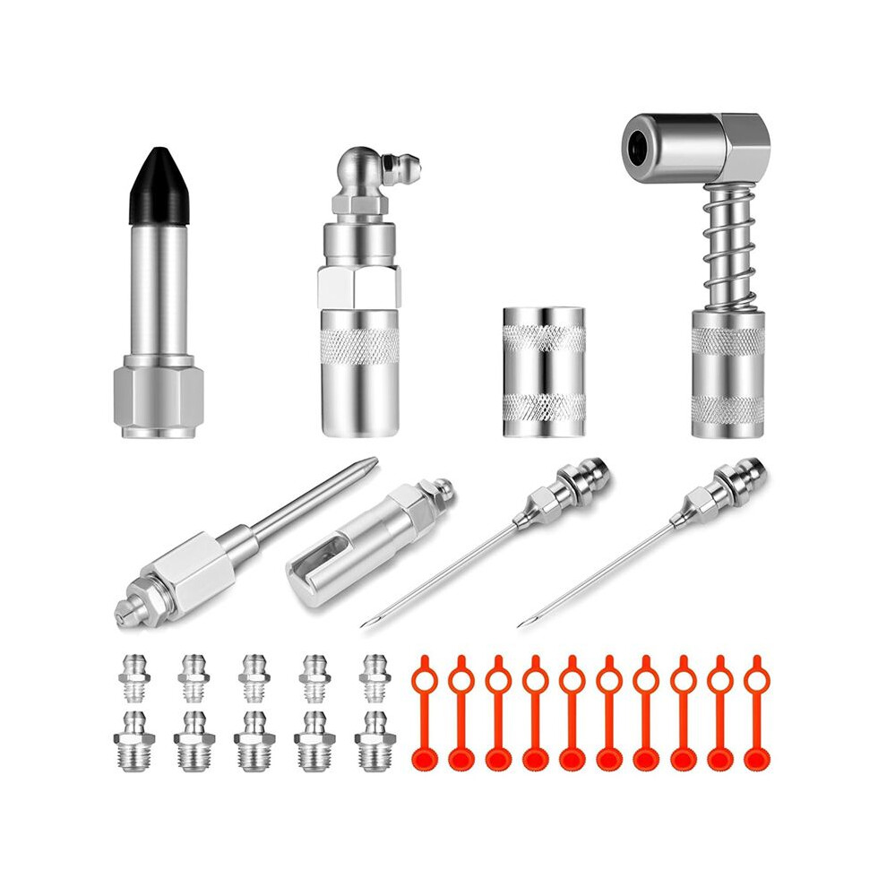 Grease Coupler Kit Tool Grease Tip 28-Piece Grease Coupler Kit Quick Connect Grease Fittings Complete Lube Accessories 4711824173912