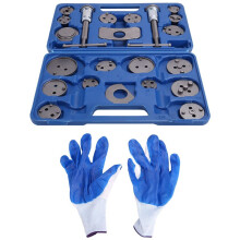 Brake Caliper Compression Tool Set Thrust Bolt Assemblies Retaining Plates Caliper Hangers Disc Adapters with Gloves