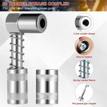Grease Coupler Kit Tool Grease Tip 28-Piece Grease Coupler Kit Quick Connect Grease Fittings Complete Lube Accessories