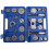 Brake Caliper Compression Tool Set Thrust Bolt Assemblies Retaining Plates Caliper Hangers Disc Adapters with Gloves 7