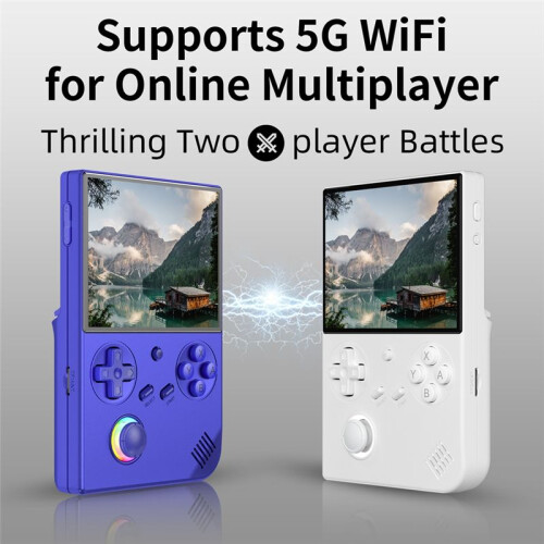 RG40XXV Retro Handheld Game Console 128G 8000+ Jogos 64 Bit Linux 4.0 Polegadas IPS Tela WIFI RGB Joystick C 2