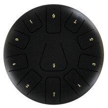 8 Inch Steel Tongue Drum, 11-Toetsen Tamboerijn met Drumstokken en Vingerplectrums voor Meditaties Tamboerijninstrument I