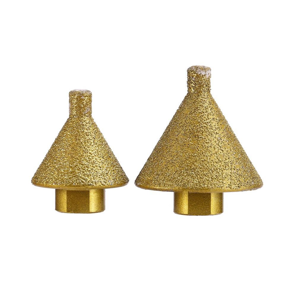 2Pcs Diamond Beveling Chamfer Bit For Angle Grinder M10 38Mm 50Mm Adapter Hole Opener Chamfering Grinding Drill Bit 4711779439866