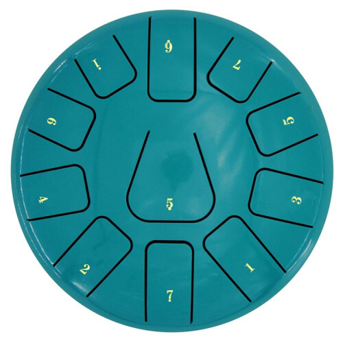 Tambor de Língua de Aço de 8 Polegadas, Pandeiro de 11 Notas com Baquetas e Palhetas para Meditações Instrumento de Pandeiro D