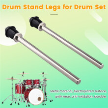 2Pcs Drum Legs Drum Leg Clamp Holder Drum Set Acessório Drum Bracket Acessórios Profissionais Portáteis Curtos
