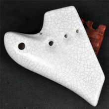 Weiße Dreifach-Okarina, Musikinstrument, Altton C, Legend Ocarinas, Professionelles Musikinstrument, Flötenzubehör