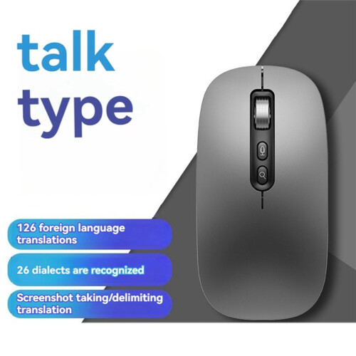 AI  Voice Mouse Voice to Text Mouse Rechargeable 2.4G Wireless  Mouse Voice Input Mouse for Laptops,B 1