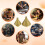 2PCS Diamond Beveling Chamfer Bit for Angle Grinder M10 38mm 50mm Adapter Hole Opener Chamfering Grinding Drill Bit 7