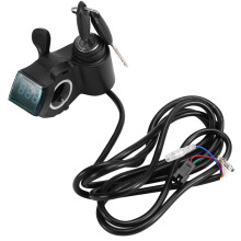 E-Bike Thumb Throttle Lcd Display Speed Regulator Handlebar Grips for Electric Bike Scooter Tricycle Refitting