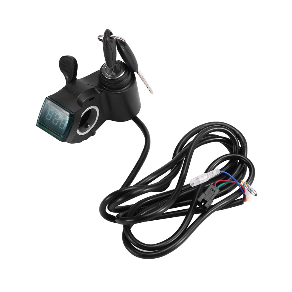 E-Bike Thumb Throttle Lcd Display Speed Regulator Handlebar Grips For Electric Bike Scooter Tricycle Refitting 6132829061598