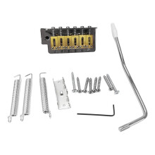 6 Strings Guitar Bridge Saddle Tailpiece Electric Guitar Tremolo Bridge Standard Guitar Accessories Silver
