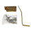 6 Strings Guitar Bridge Sadel Slutstycke Elgitarr Tremolo Bridge Standard Gitarrtillbehör Guld 3