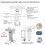 USB Clip Reading Light Folding Book Light Led Reading Light Portable Rechargeable Book Light 6 Brightness Dimmable White 7