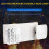 Commercial Emergency Light, White Emergency Light Fixture with 2 LED Square Heads Adjustable Exit Lighting 7