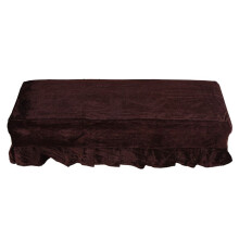 Piano Bench Cover Gold Velvet Piano Double Bench Cover Dust-Proof Thickened Piano Bench Cover Guzheng Piano BenchCover,E