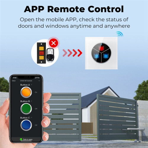 Wireless Garage Door Opener Remote WiFi  Universal Controlled By Smartphone for Automatic Gate Opener 2